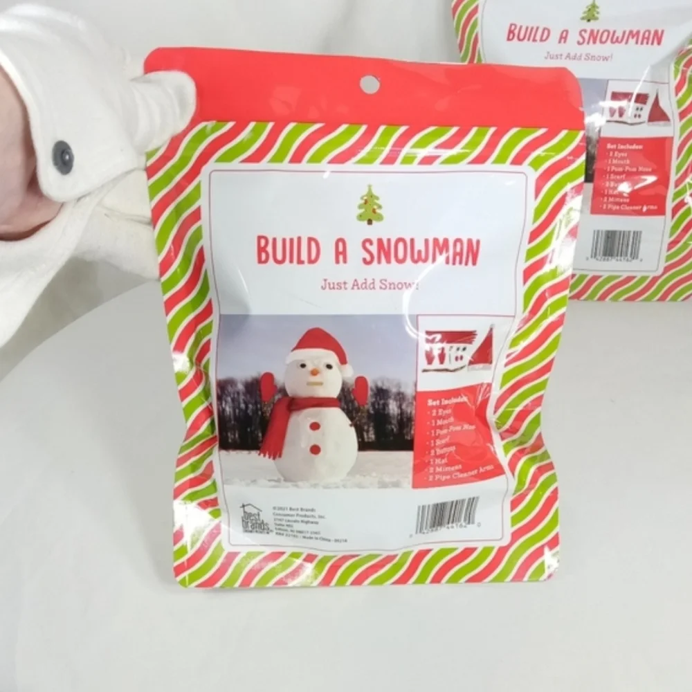 Lot Of 2 Build a Snowman Kit with Accessories